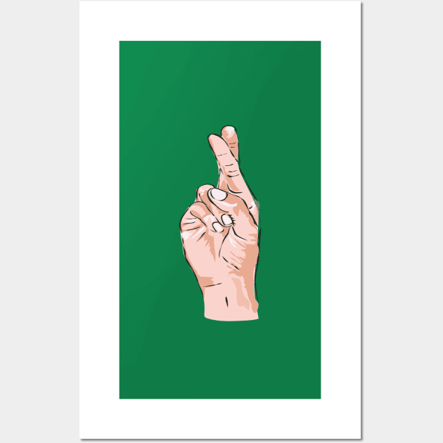 Cross your fingers! Wall Art by Slownessi